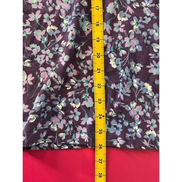 Appleseed's Womens Purple Floral Long Sleeve Top‎ Sz 3X Cottagecore Country Farm - Picture 8 of 8